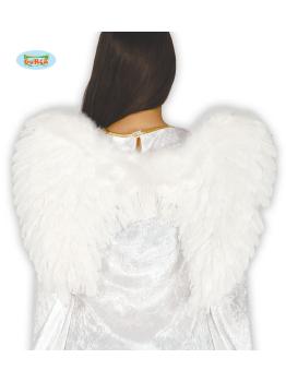 Asas de penas brancas 60 x 45 cm* Gui