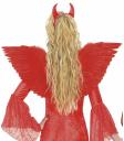 Asas vermelhas com penas 86X31 cms