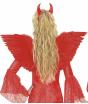 Asas vermelhas com penas 86X31 cms