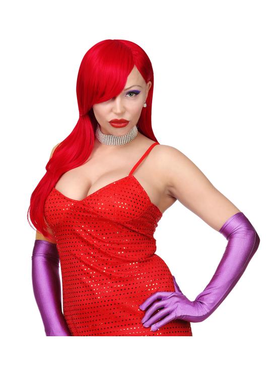 Alice Cosplay Dream Hair Peruca, Mulheres, Vermelho