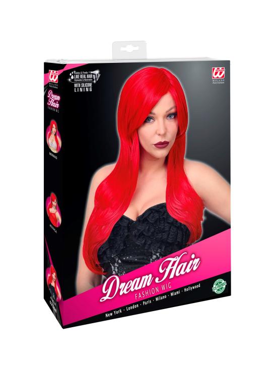 Alice Cosplay Dream Hair Peruca, Mulheres, Vermelho