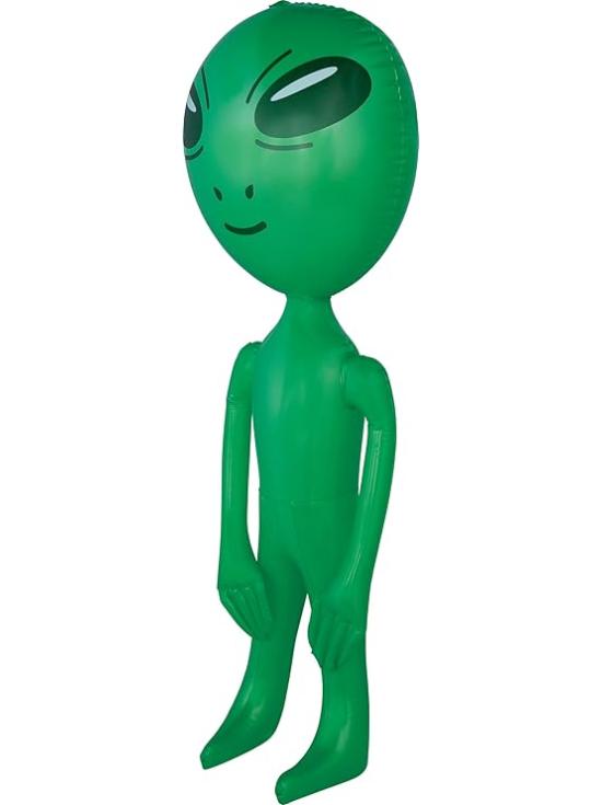 Alien Inflável Verde (85 cm)