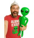 Alien Inflável Verde (85 cm)