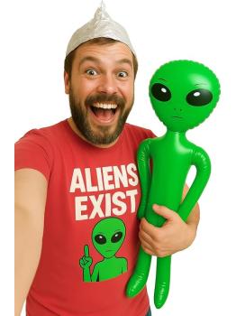 Alien Inflável Verde (85 cm)