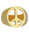 Anel de Paz e Amor em Ouro.