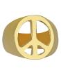 Anel de Paz e Amor em Ouro.