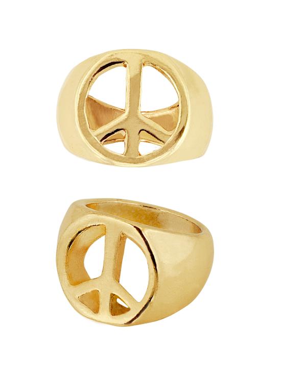 Anel de Paz e Amor em Ouro.