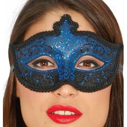 Máscara Decorada Azul *