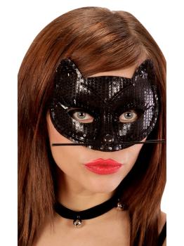 Máscara de gato preto