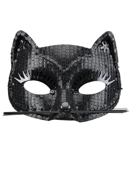 Máscara de gato preto