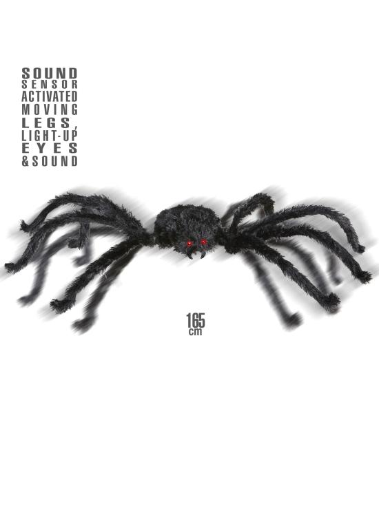 Araña Animada luminosos y sonido 165 cms