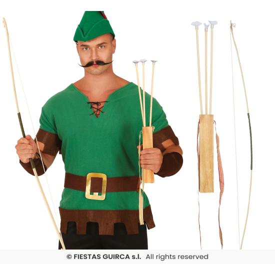 Arco 105 cm. com três flechas