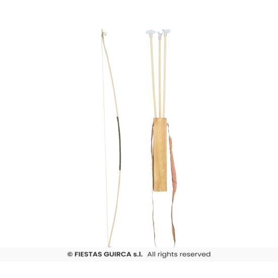 Arco 105 cm. com três flechas