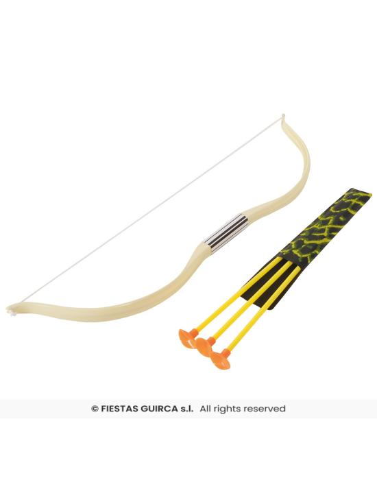 Arco e flechas indianos para fantasia (4 peças)