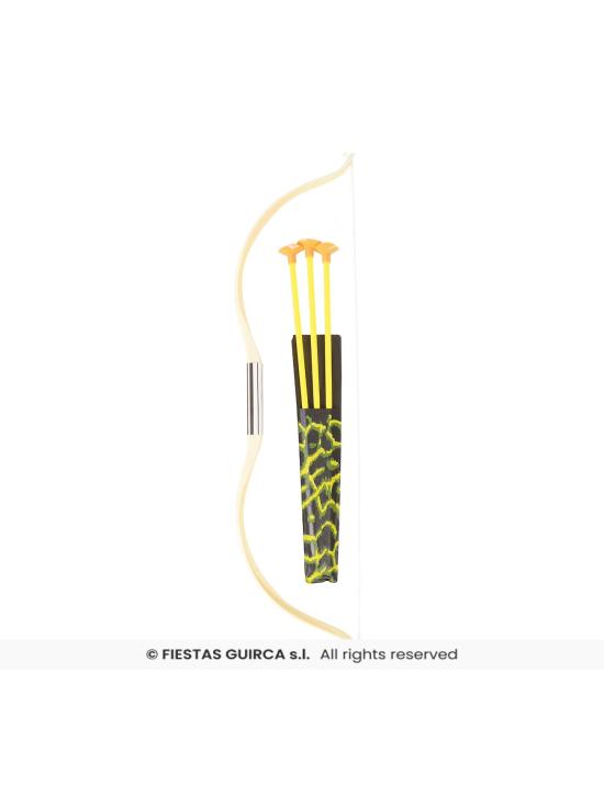 Arco e flechas indianos para fantasia (4 peças)