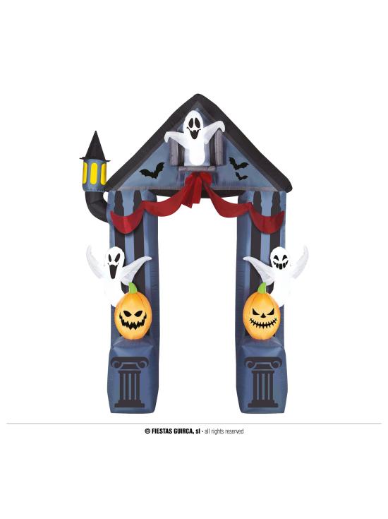 Arco inflável decorado fantasmas 240 x 200 cm