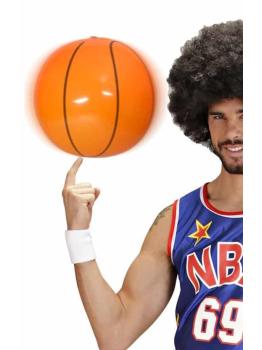 Bola de basquete inflável de 25 cm.