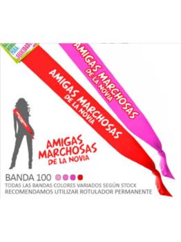 Banda Marchando Amigos da Noiva largura 10 cm