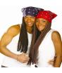 Bandana com Dreadlocks sortidas em 4 cores.