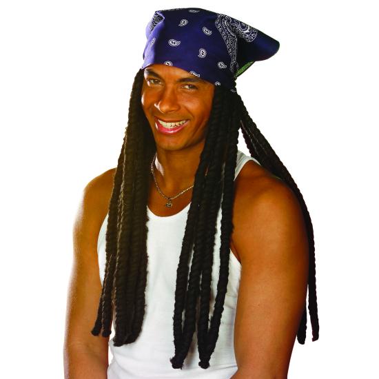 Bandana com Dreadlocks sortidas em 4 cores. Bandana com Dreadlocks sortidas em 4 cores.