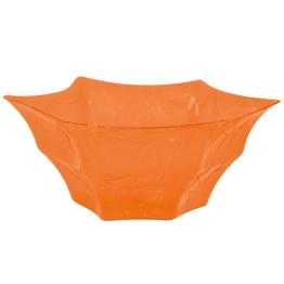 Bandeja laranja em forma de teia de aranha