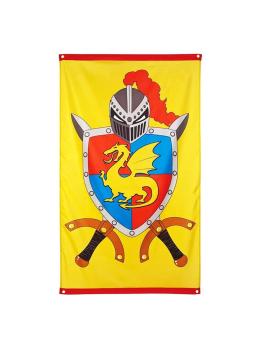 Bandeira do cavaleiro medieval 150 x 90.
