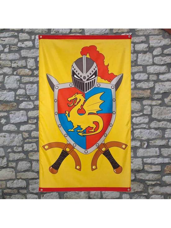 Bandeira do cavaleiro medieval 150 x 90.