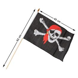 Bandeira pirata medindo 45 cm