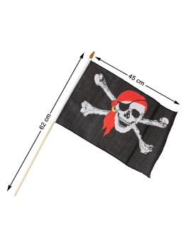 Bandeira pirata medindo 45 cm