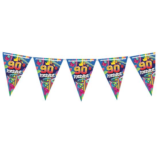 Bandeirolas dos anos 90 300 cm 20 x 30 cm Bandeirolas dos anos 90 300 cm 20 x 30 cm