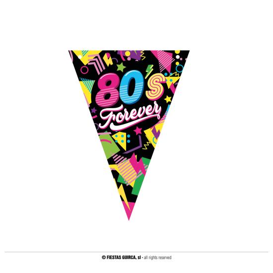 Flâmulas dos anos 80 300cms 20 x 30 cms