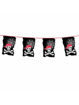 Flâmulas Caveira Pirata 10 m