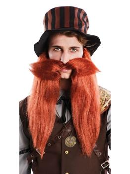 Barba Steampunk com Bigode
