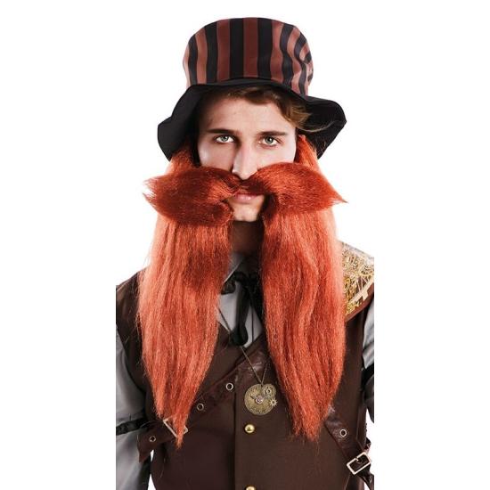 Barba Steampunk com Bigode