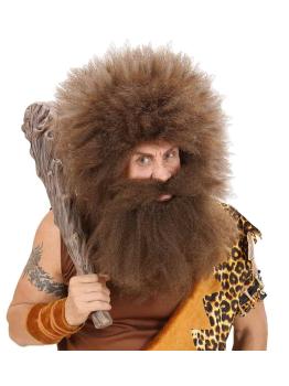 Barba com personagens de bigode marrom.