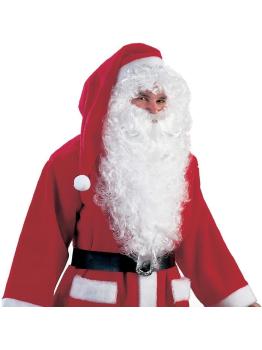 Barba longa de Papai Noel em branco Profissional