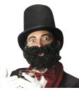 Barba luxuosa com bigode