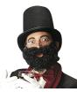 Barba luxuosa com bigode