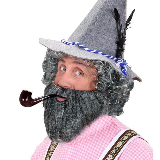 Barba para vários personagens em cinza