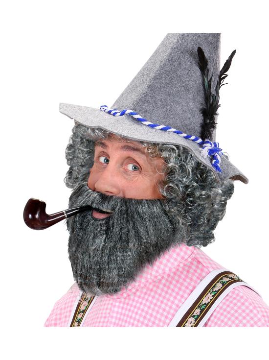 Barba para vários personagens em cinza