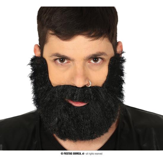 Barba y bigote pelirroja vikinga para adulto