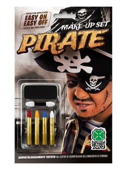 Base de maquiagem preta + 4 lápis em blister