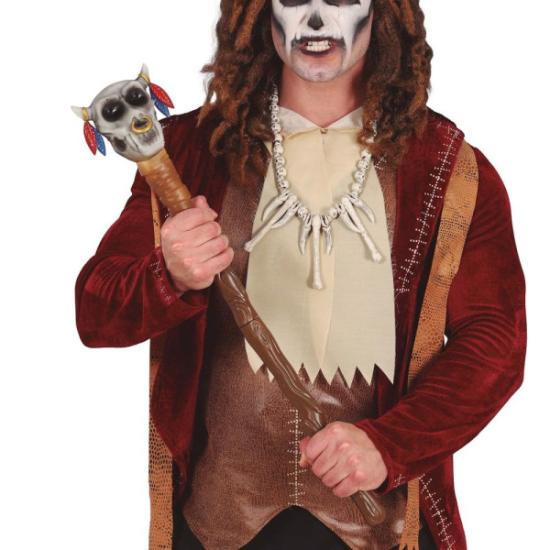 Bengala em forma de crânio de 70 centímetros