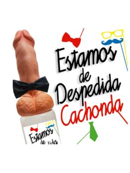 Frasco de gravata borboleta para pênis gigante 50 cms