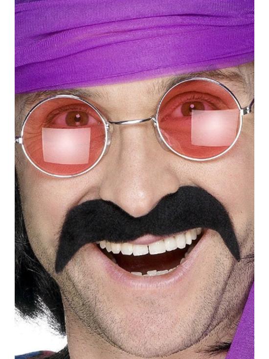 Bigode dos anos setenta 3 cores