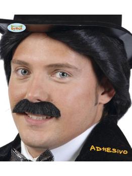 bigode de cavalheiro preto