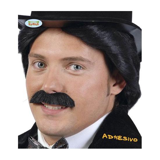 bigode de cavalheiro preto