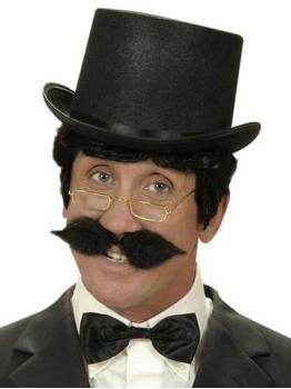 Bigode de cavalheiro de época.