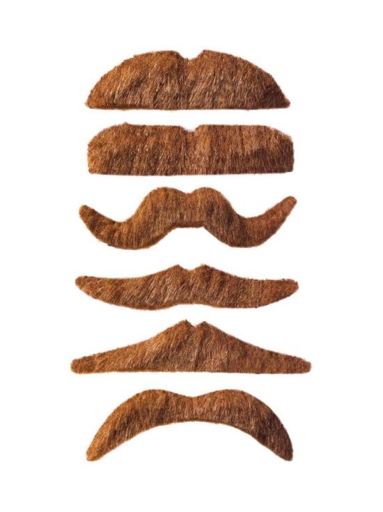 Bigode loiro.
