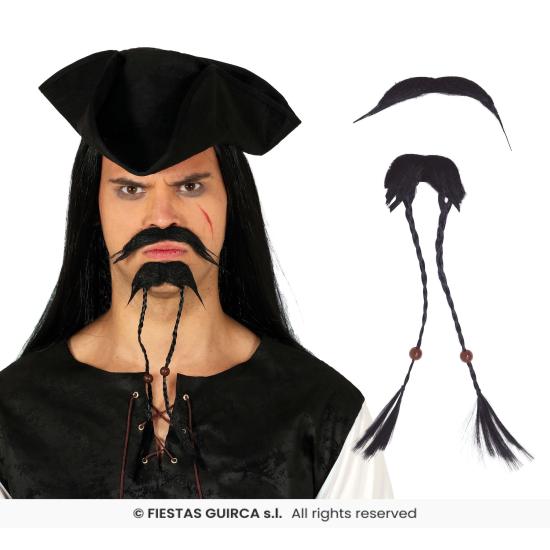 Barba e Bigode Piratas do Caribe